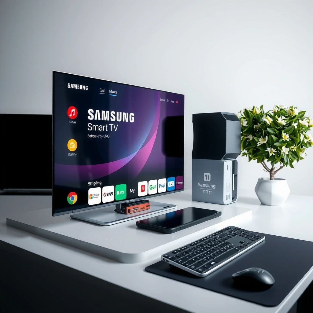 A Samsung Smart TV displaying connection settings for troubleshooting issues.