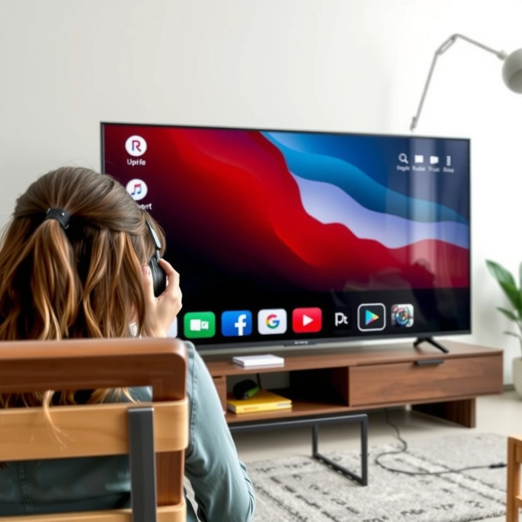 Image showing how to check the model and software of a Samsung Smart TV for app installation.