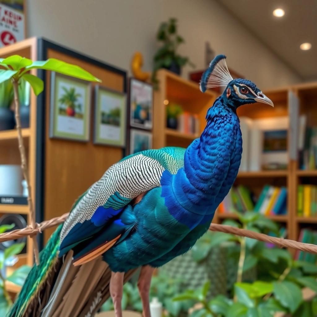 A user browsing the app store on a smart TV to find the Peacock app.