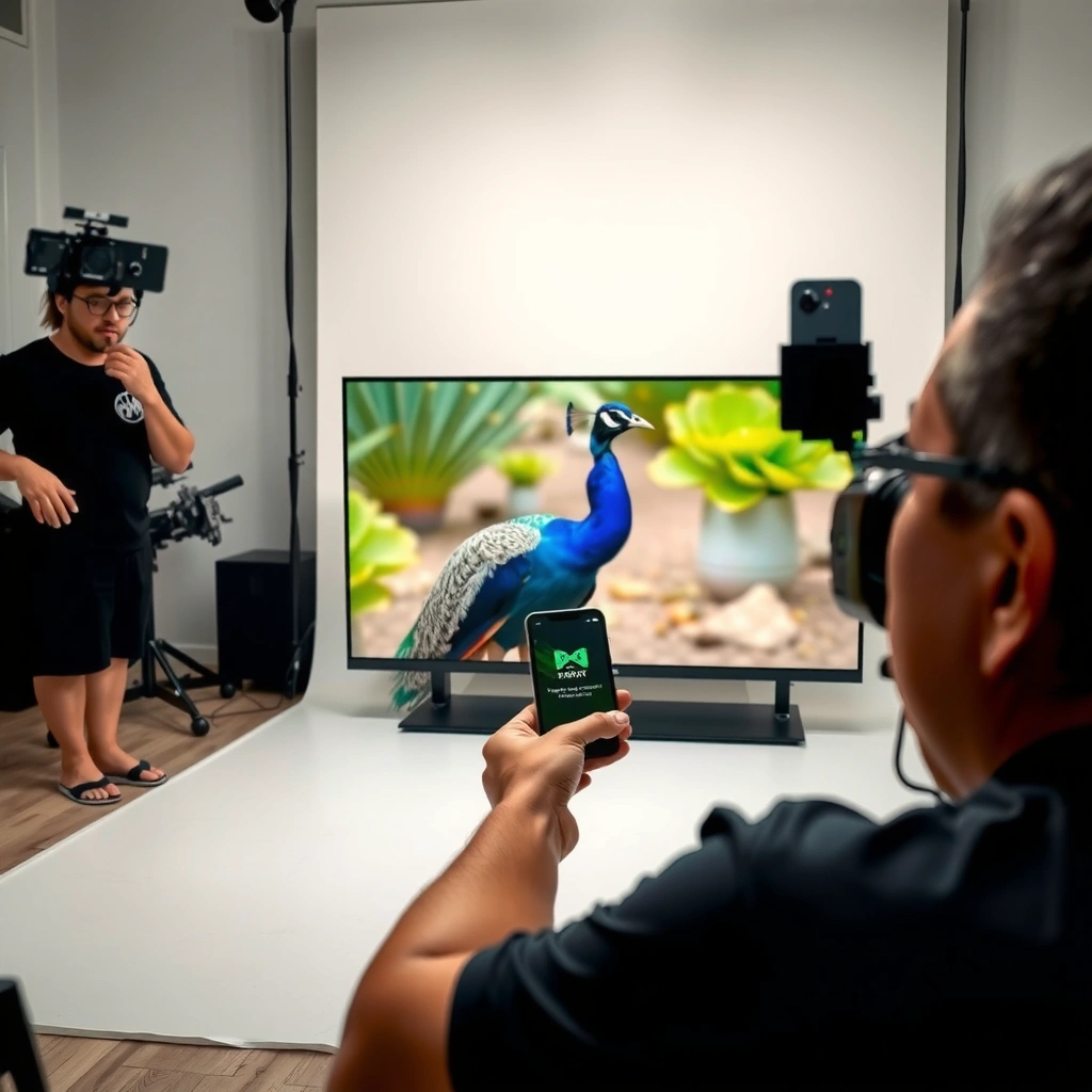 User checking the app store on a smart TV to find Peacock app for installation.