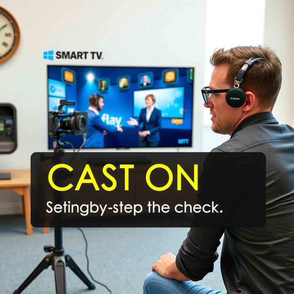 Smart TV casting options menu showing available devices for screen mirroring.