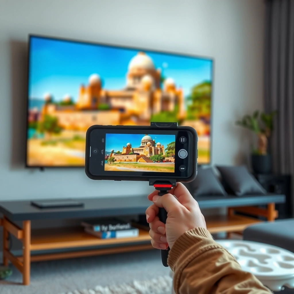 A checklist for verifying smart TV compatibility with mobile devices for remote control use.