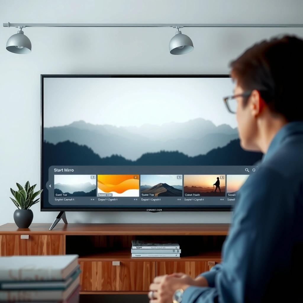 A checklist for verifying smart TV compatibility for screen mirroring.