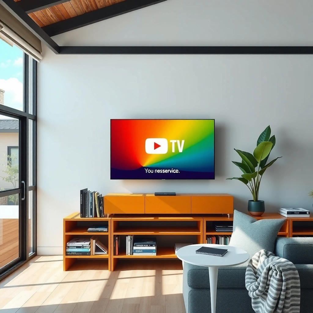 A user checking smart TV compatibility for YouTube TV subscription.