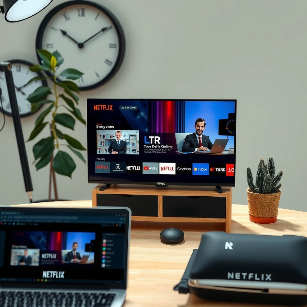 A user checking Netflix support on their smart TV settings menu.