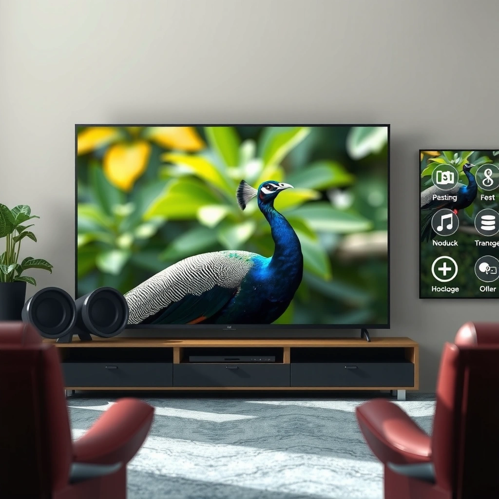 A user checking if their smart TV supports downloading the Peacock app.