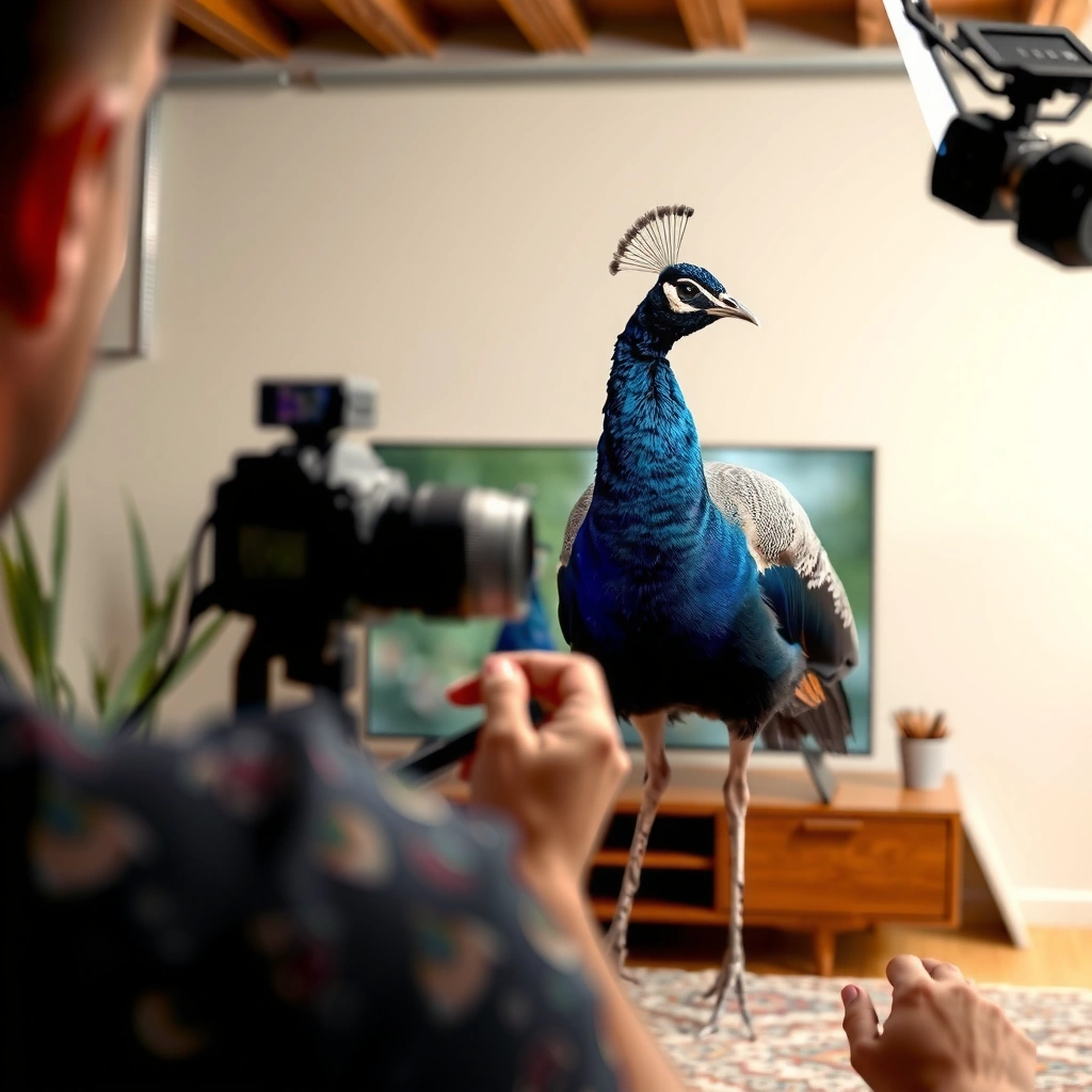 A user checking their smart TV settings for Peacock streaming service compatibility.
