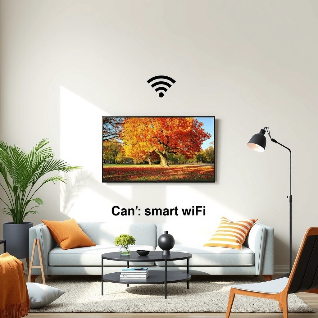 A person examining a smart TV to check if it supports WiFi connectivity.