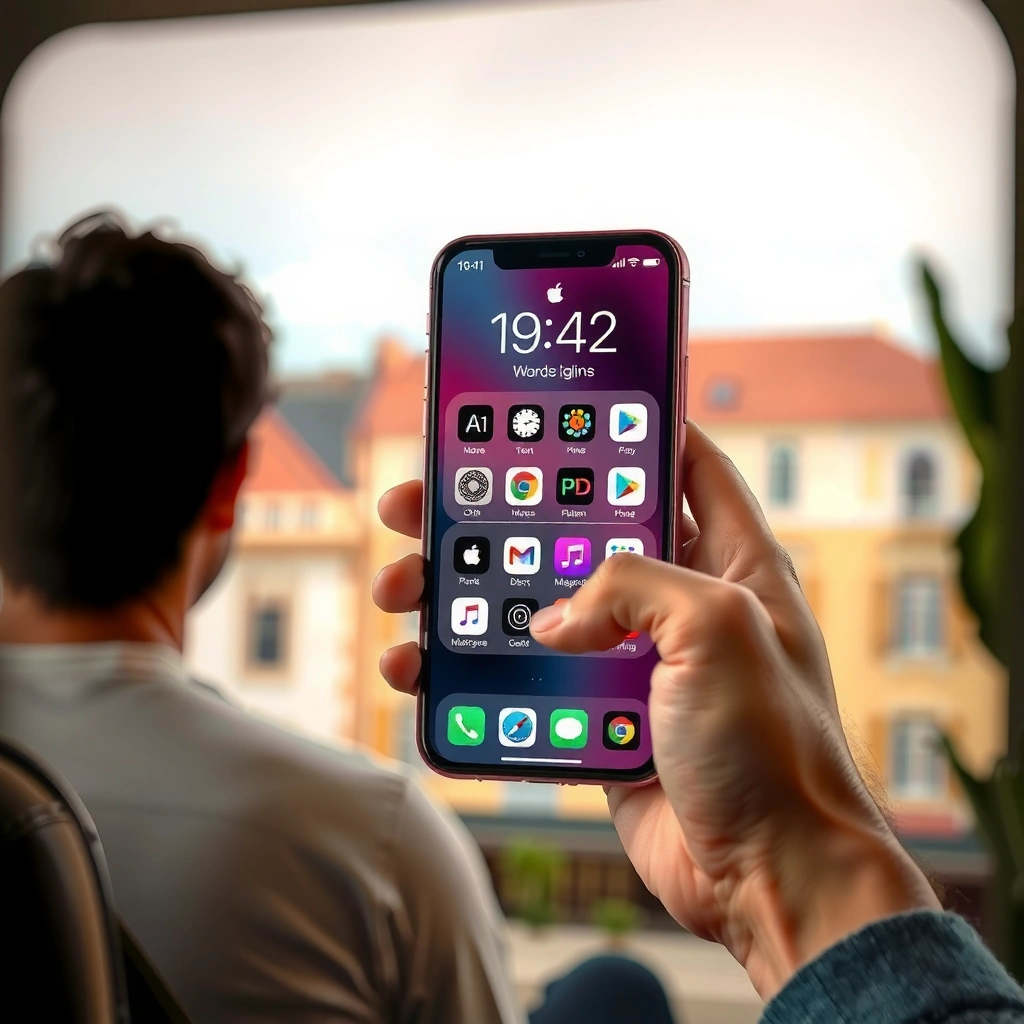 Image showing how to check compatibility between your TV and iPhone for projection.