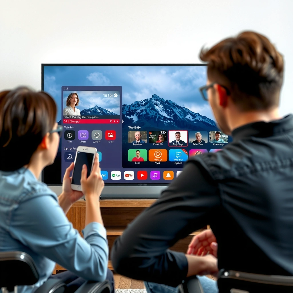 A close-up of various TV ports showing HDMI, USB, and other connections for smart TV compatibility.