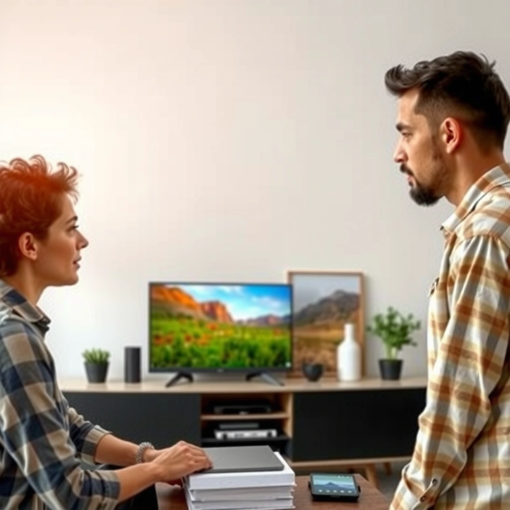 Image showing various TV ports and internet setup options for smart TV conversion.