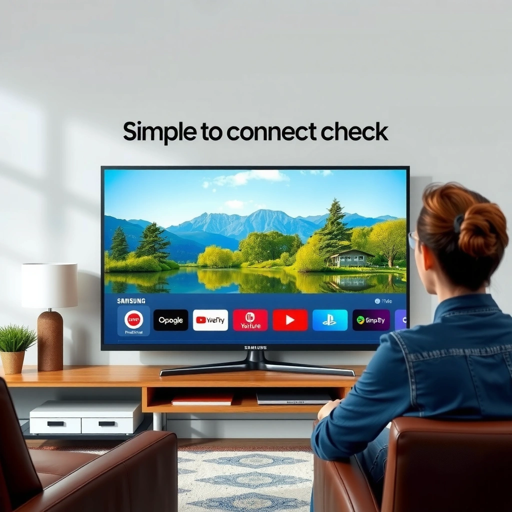 A smartphone displaying Wi-Fi settings to ensure compatibility with Samsung Smart TV casting.
