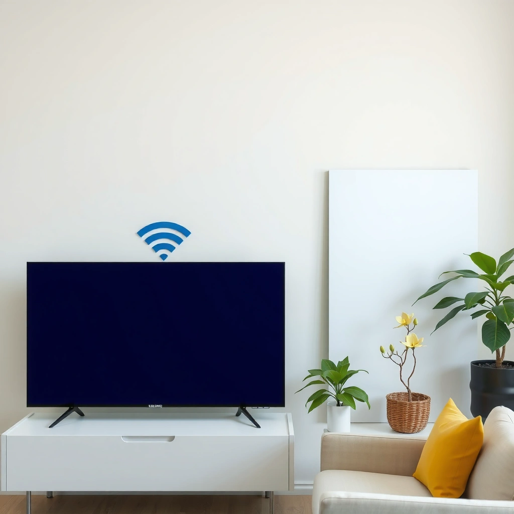 Samsung Smart TV with WiFi settings to check compatibility for internet connection