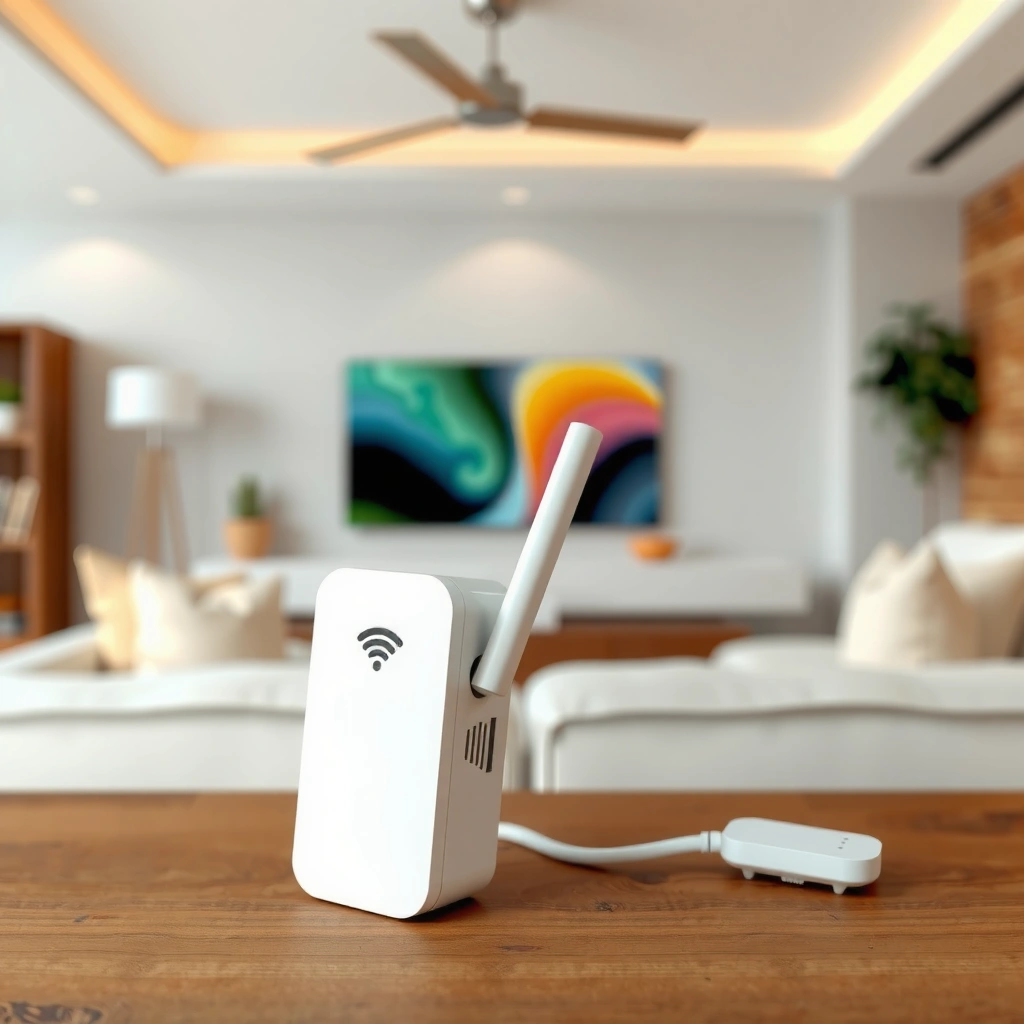 A person checking WiFi extender compatibility and optimal placement for setup.