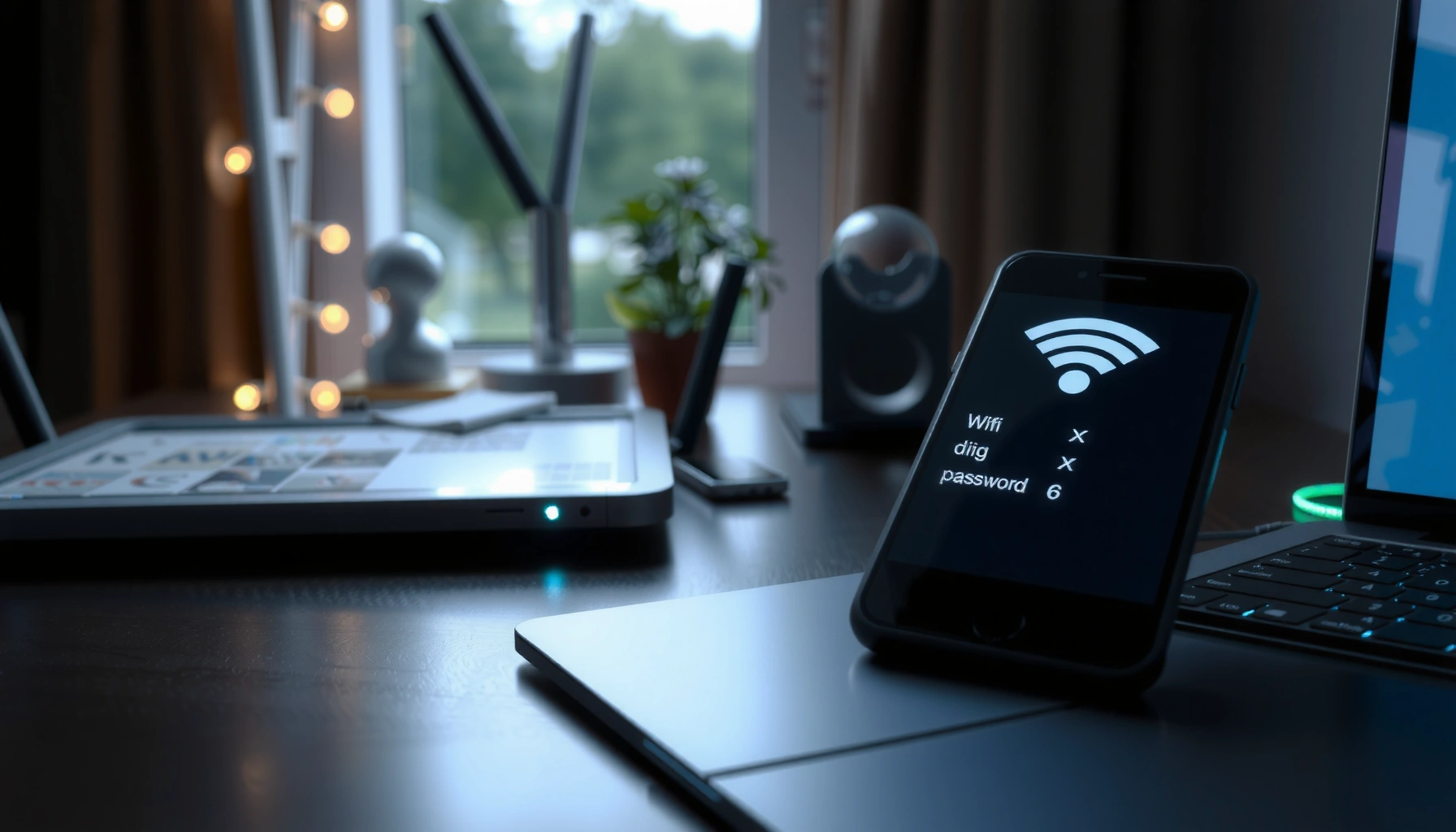 Illustration showing methods to check WiFi password quickly and easily.