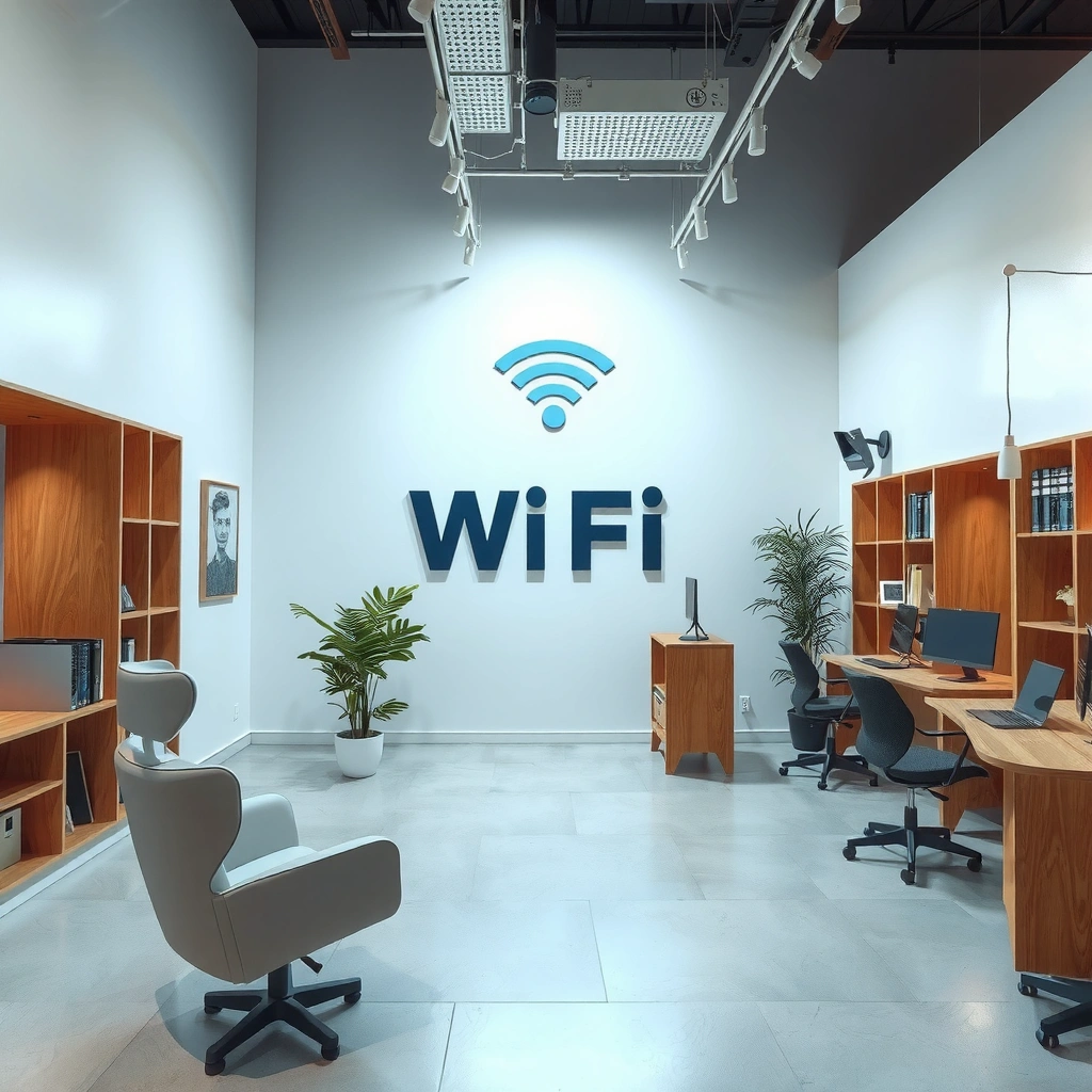 User checking WiFi password on a connected device like a smartphone or laptop.