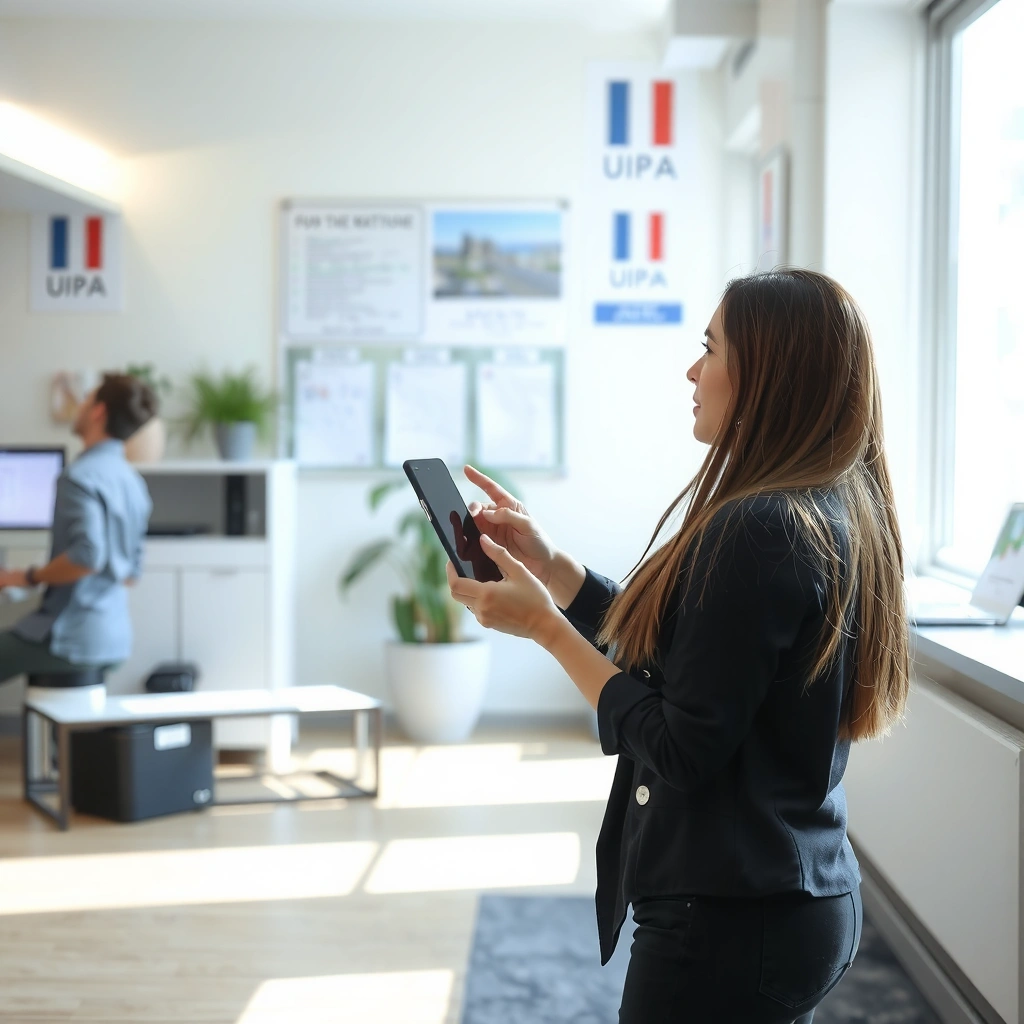 User checking WiFi password on a connected device for easy access.