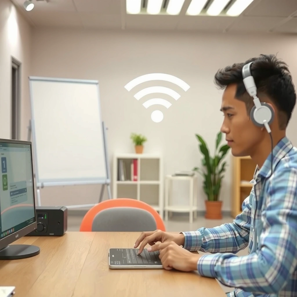 Image showing how to check WiFi password on a router for network access.