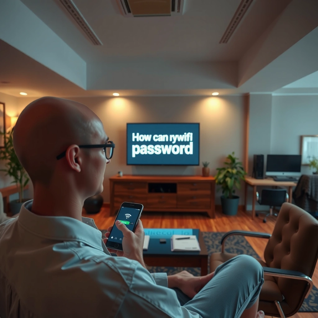 User checking WiFi password on a Windows computer screen