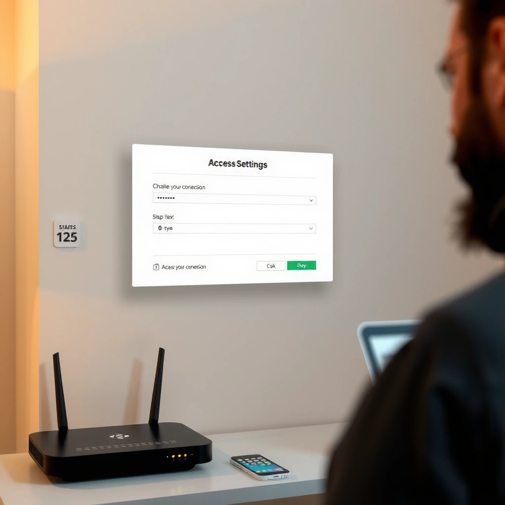 Image showing how to check your Wi-Fi or Ethernet connection for router access.