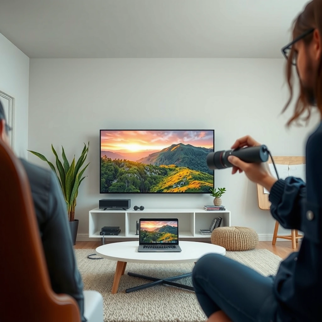 Image showing how to check your internet setup for connecting a Smart TV via Wi-Fi or Ethernet.