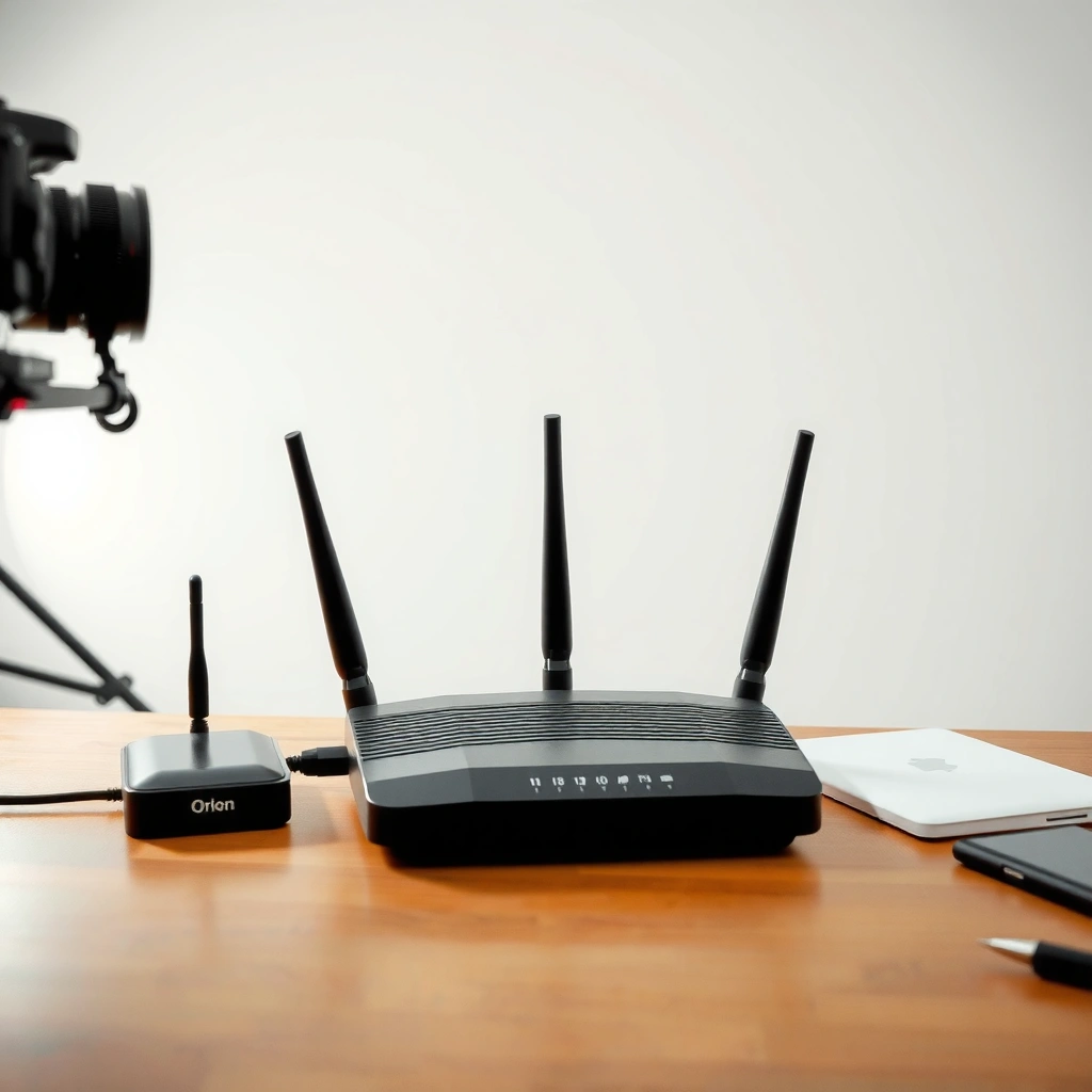 A person checking the connection status on their router for setup guidance.