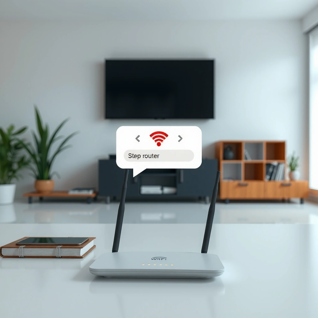 Image showing how to check router details for changing WiFi password in a step-by-step guide.