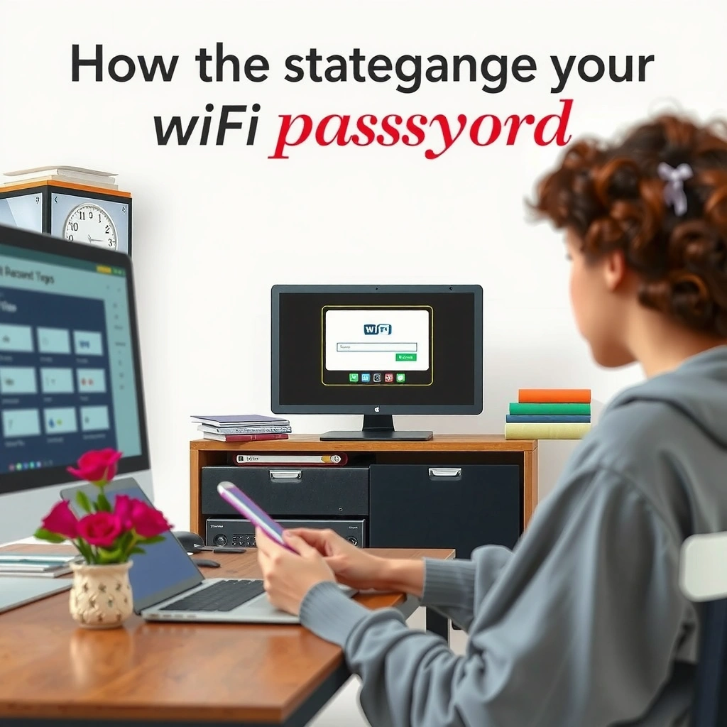 Image showing different router models and access methods for changing WiFi password.