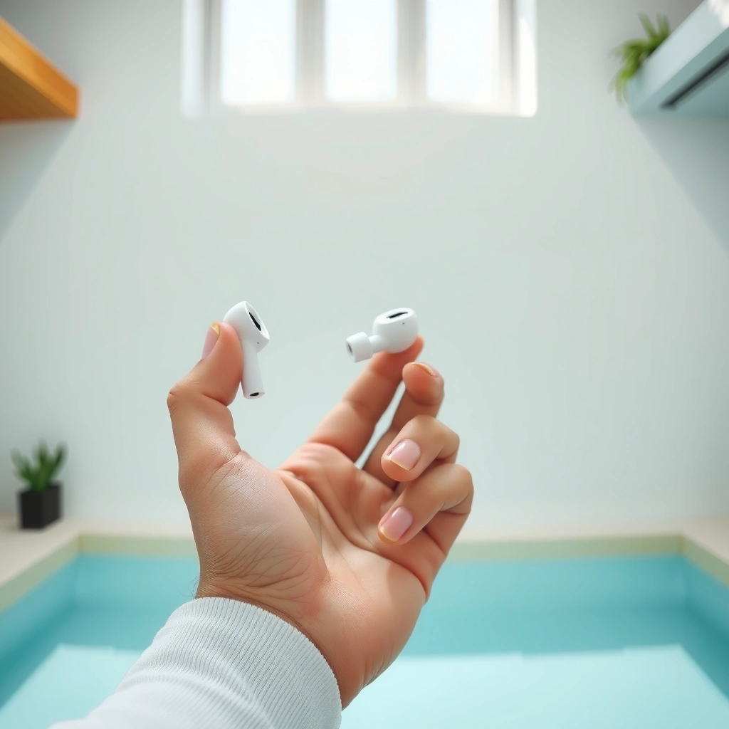 Samsung earbuds with IP rating details for water resistance evaluation