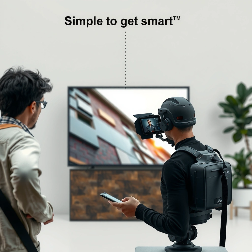 A person examining a TV model to determine compatibility for smart features upgrade.
