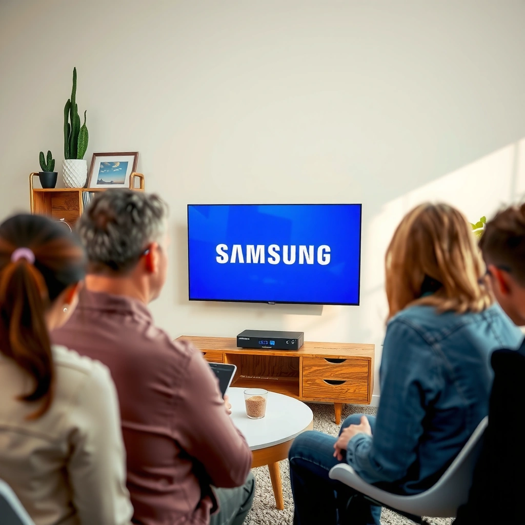 Samsung Smart TV displaying internet connection settings for app installation