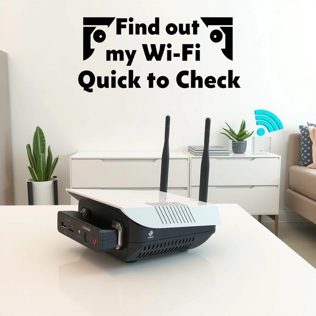 Image showing a WiFi router label with password information for easy access