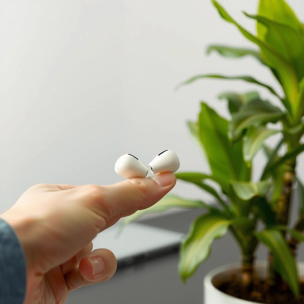 A guide to help determine the correct earbud tip size for AirPod Pro.