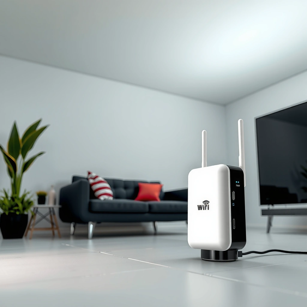 A person selecting a WiFi range extender model for better signal coverage.