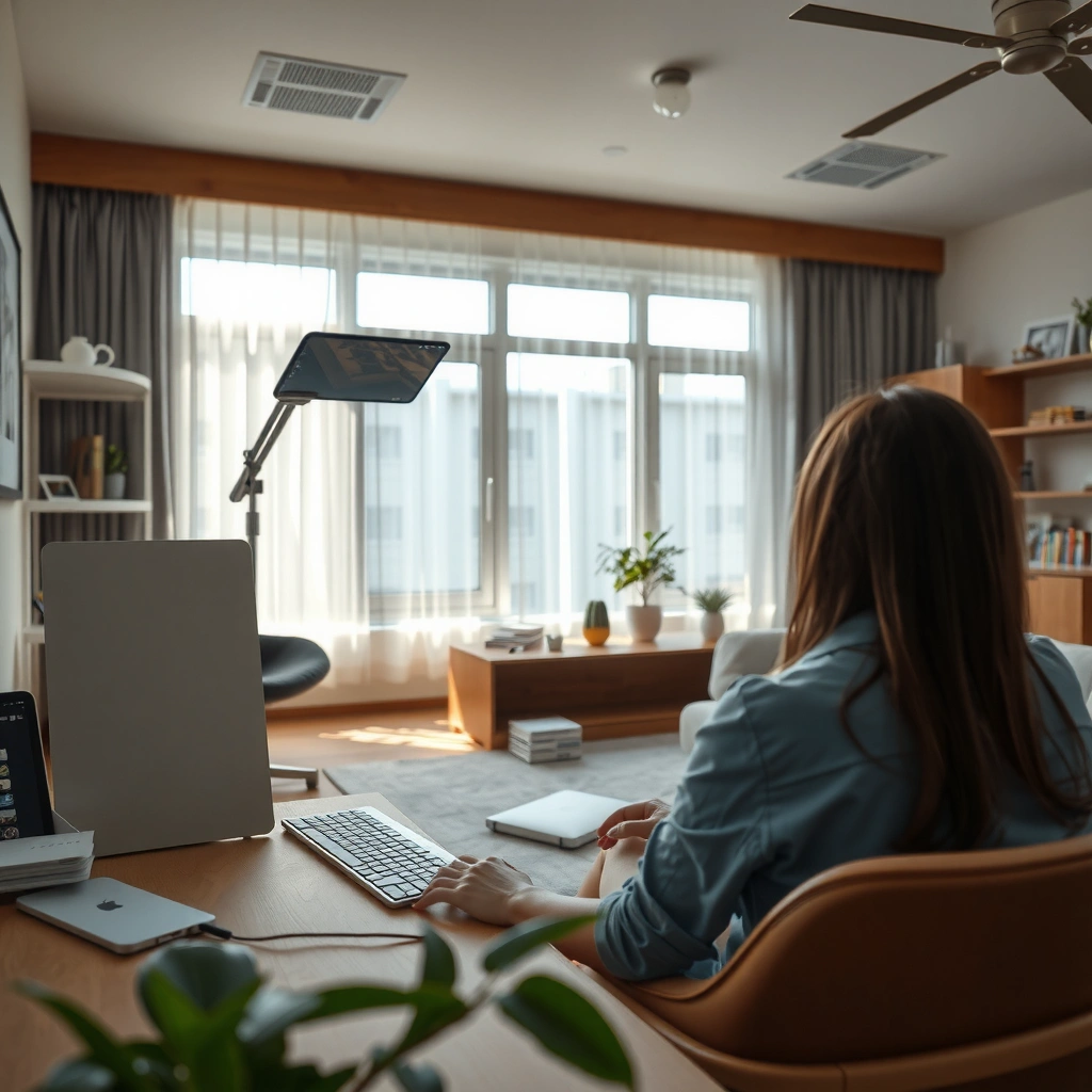A person comparing internet provider plans for home WiFi setup.