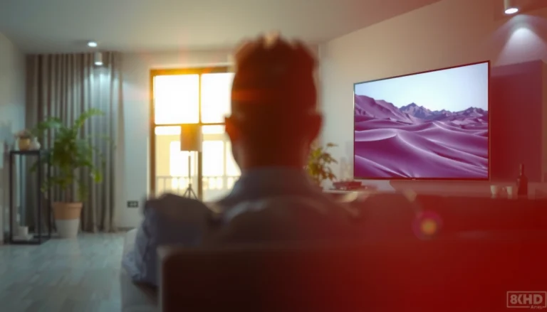 Image showing the ideal TV size for viewing from 8 feet away, helping readers choose the right screen size.