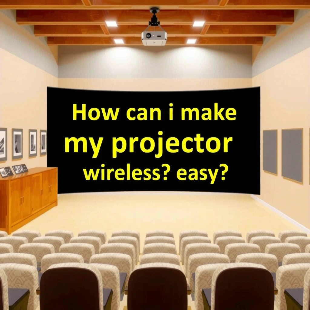Different methods to make a projector wireless, including adapters and streaming devices.