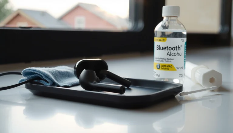Step-by-step guide on how to clean Bluetooth earbuds safely and effectively.