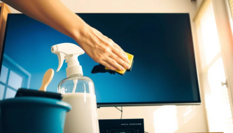 Step-by-step guide on how to safely clean a smart TV screen without damaging it.