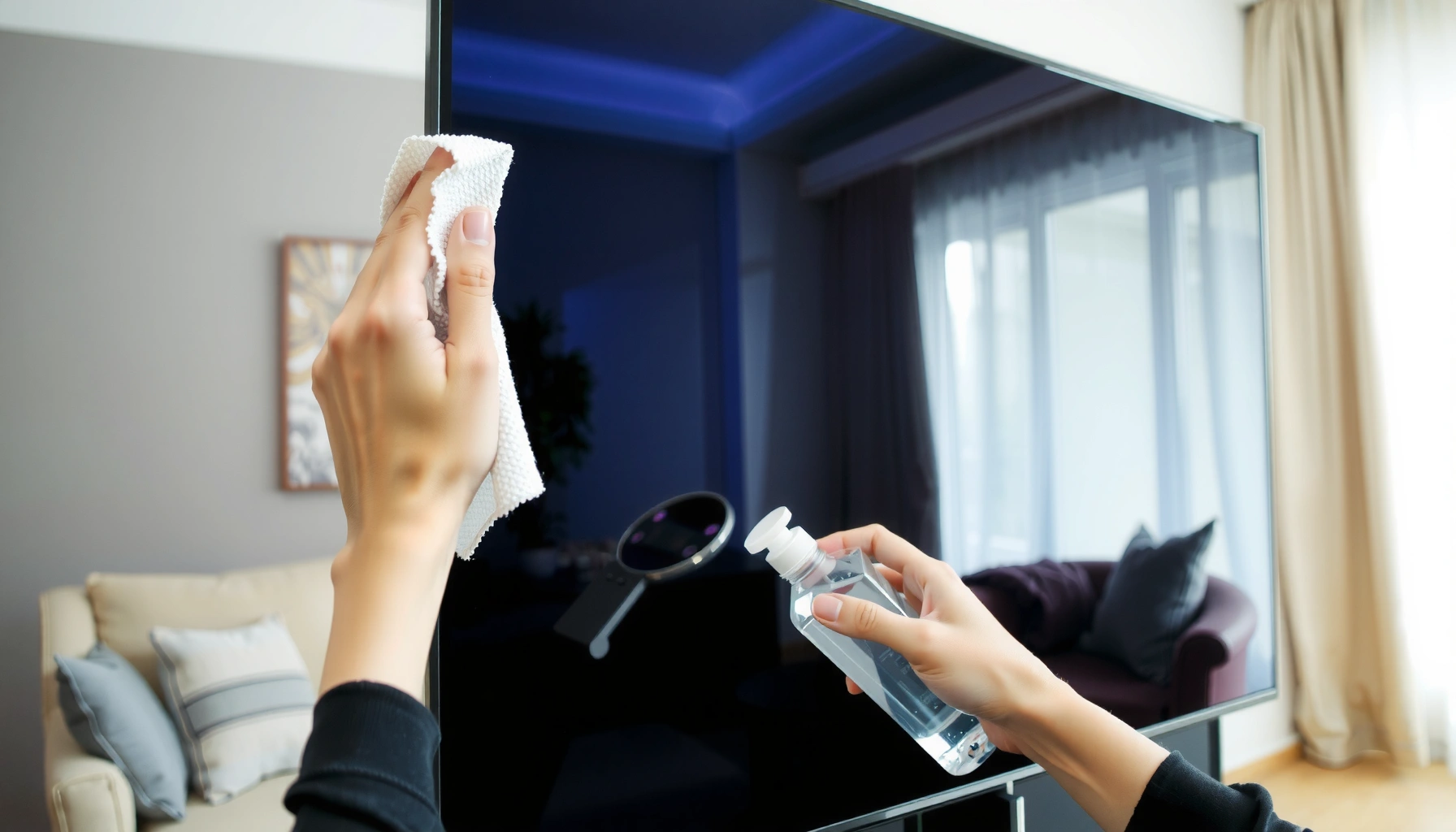 Safe and simple methods to clean a smart TV screen without damaging it.