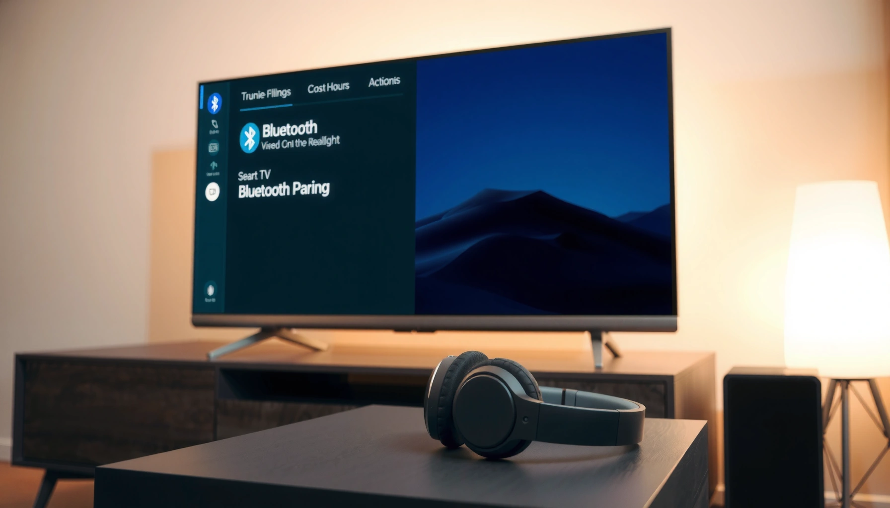 Step-by-step guide on connecting Bluetooth headphones to a smart TV.