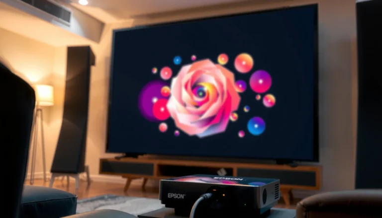 Step-by-step guide on connecting an Epson projector to external speakers for better audio.