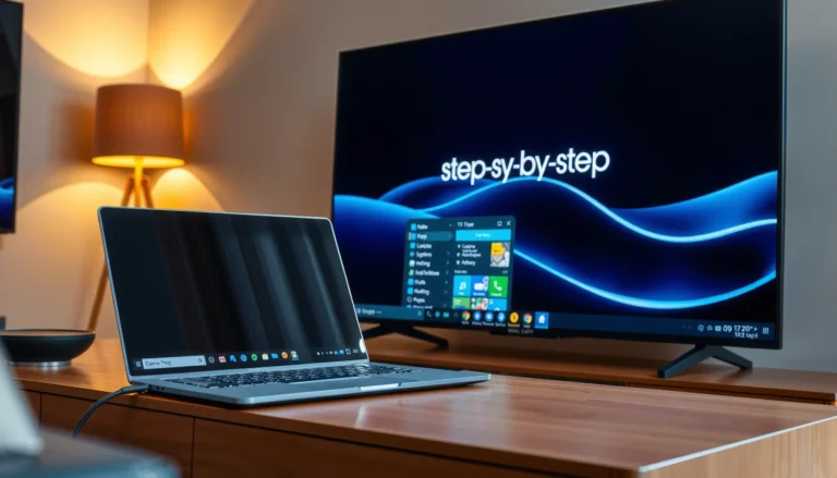 Step-by-step guide on connecting a laptop to a smart TV for seamless streaming.
