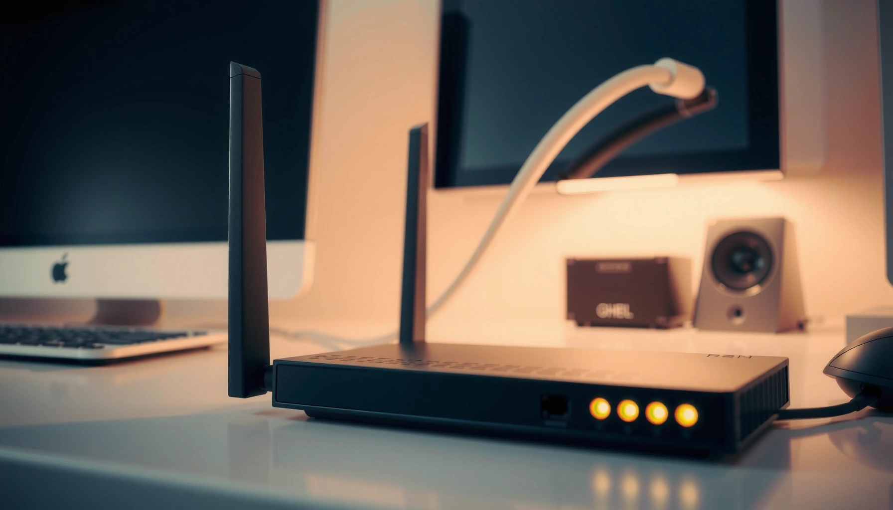 Step-by-step guide on how to connect a modem to a router for internet access.