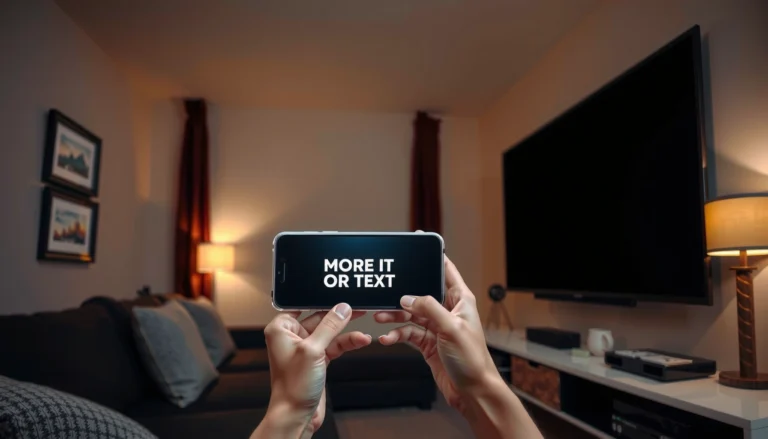 A person connecting a smartphone to a projector for presentations.