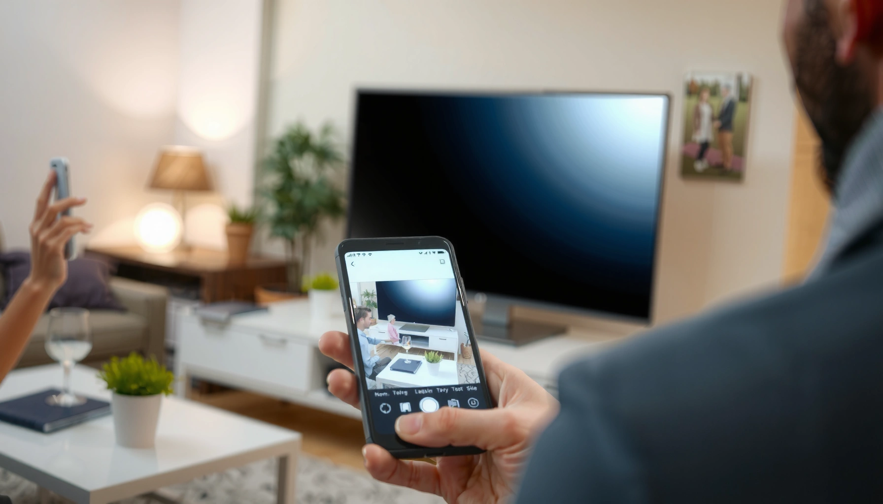 Step-by-step guide on connecting a phone to a projector for presentations and media sharing.