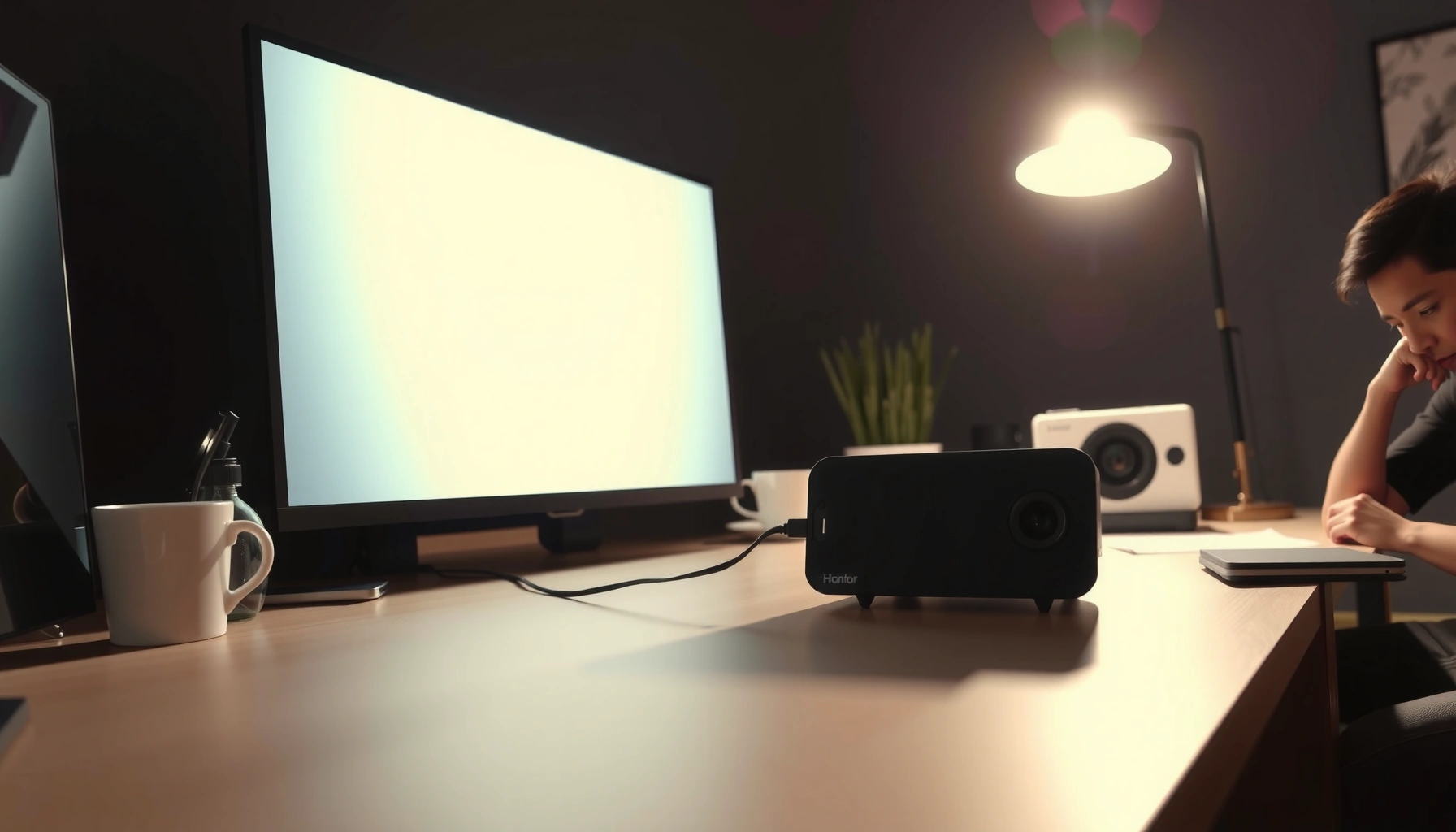 Step-by-step guide on how to connect a phone to a projector for presentations and media sharing.