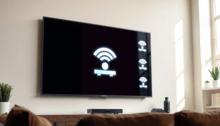 Step-by-step guide on connecting a Samsung Smart TV to WiFi network settings.