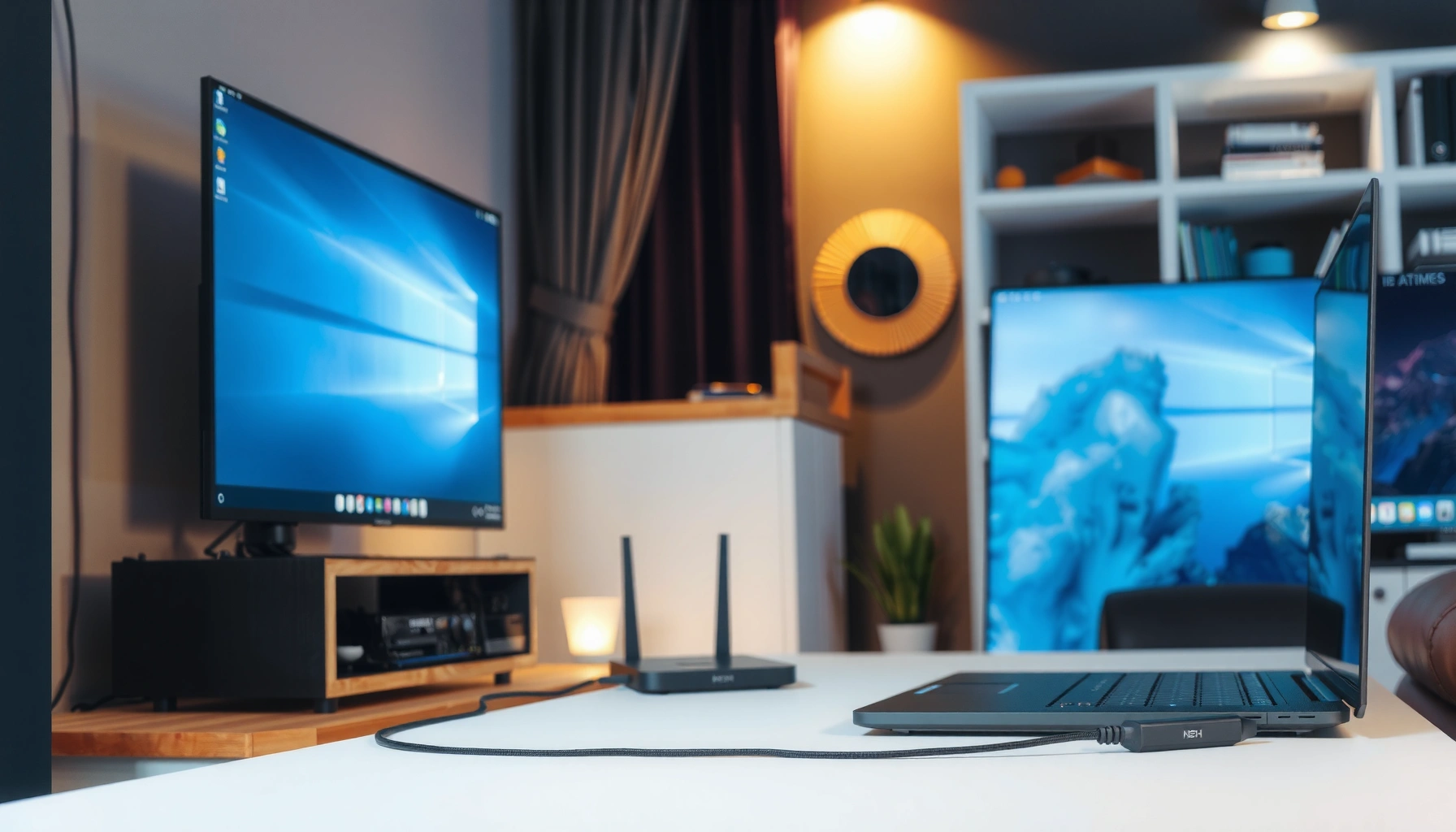 Step-by-step guide on connecting a Smart TV to a computer for seamless streaming and display.