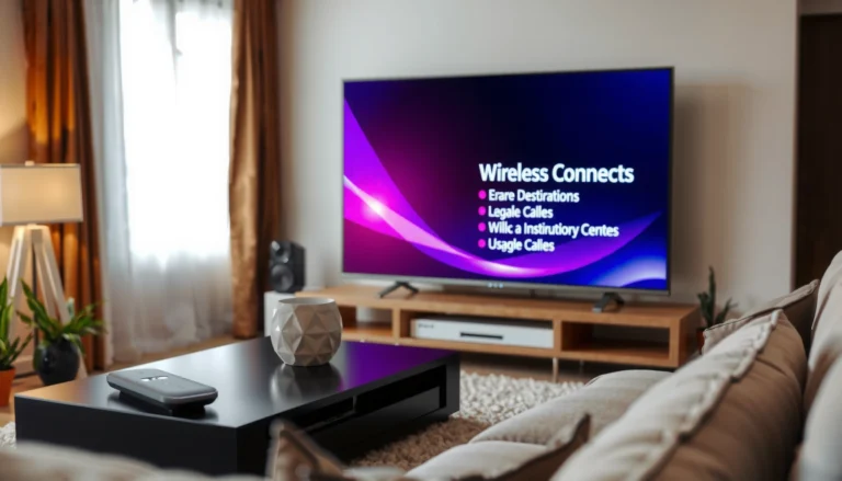 A person connecting a smart TV to wireless internet using a remote control.